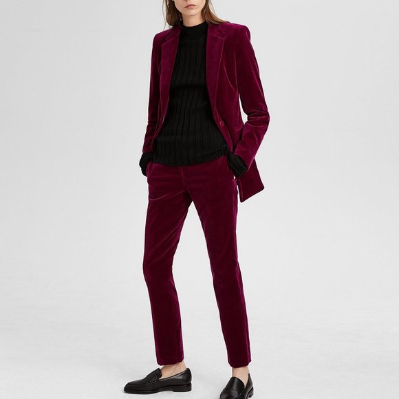 Theory Jackets & Blazers - Theory Power Stretch Velvet Tailored Blazer + Pant